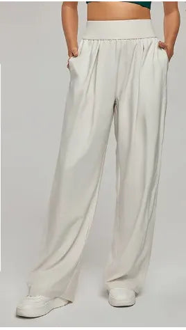 High Waist Breathable Wide Leg Sports Casual Pants