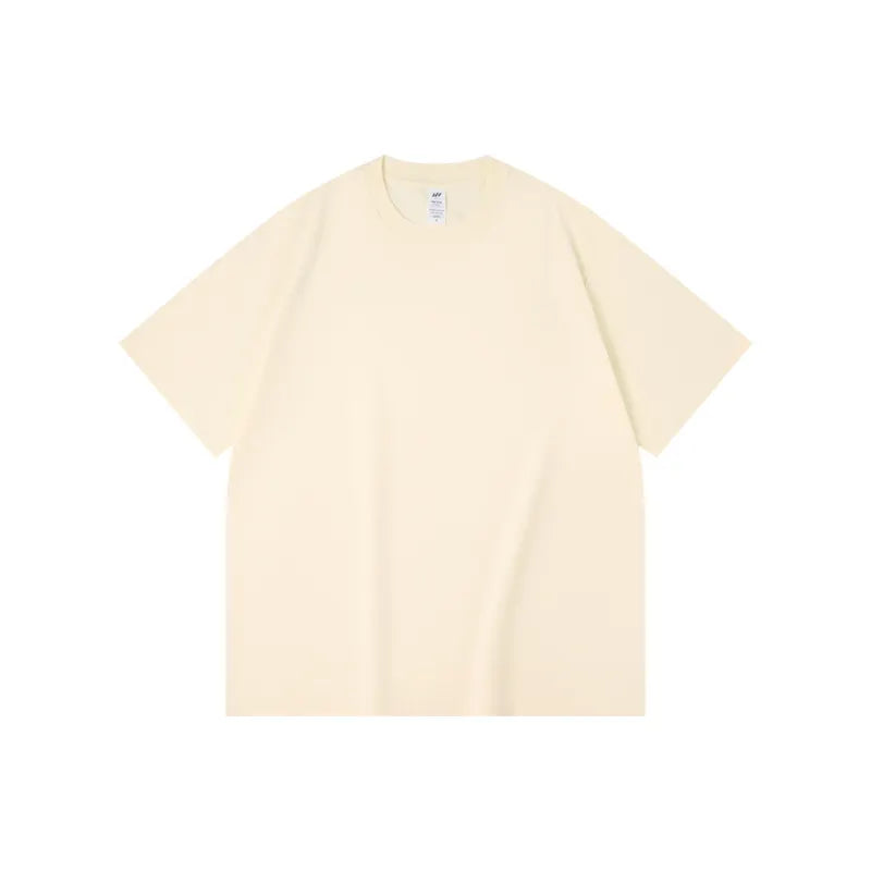 Basic Solid Crew Neck Loose Short Sleeve T-Shirt