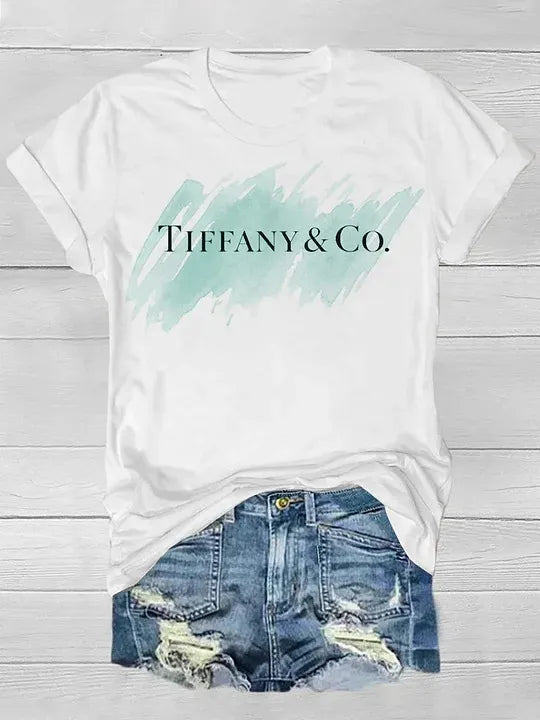 Halloween Skull Face Print Crew Neck Short Sleeve T‑Shirt