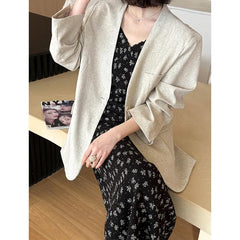 Lace V Neck Floral Print Lined Sleeveless Long Slip Dress
