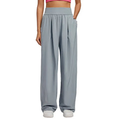 High Waist Breathable Wide Leg Sports Casual Pants
