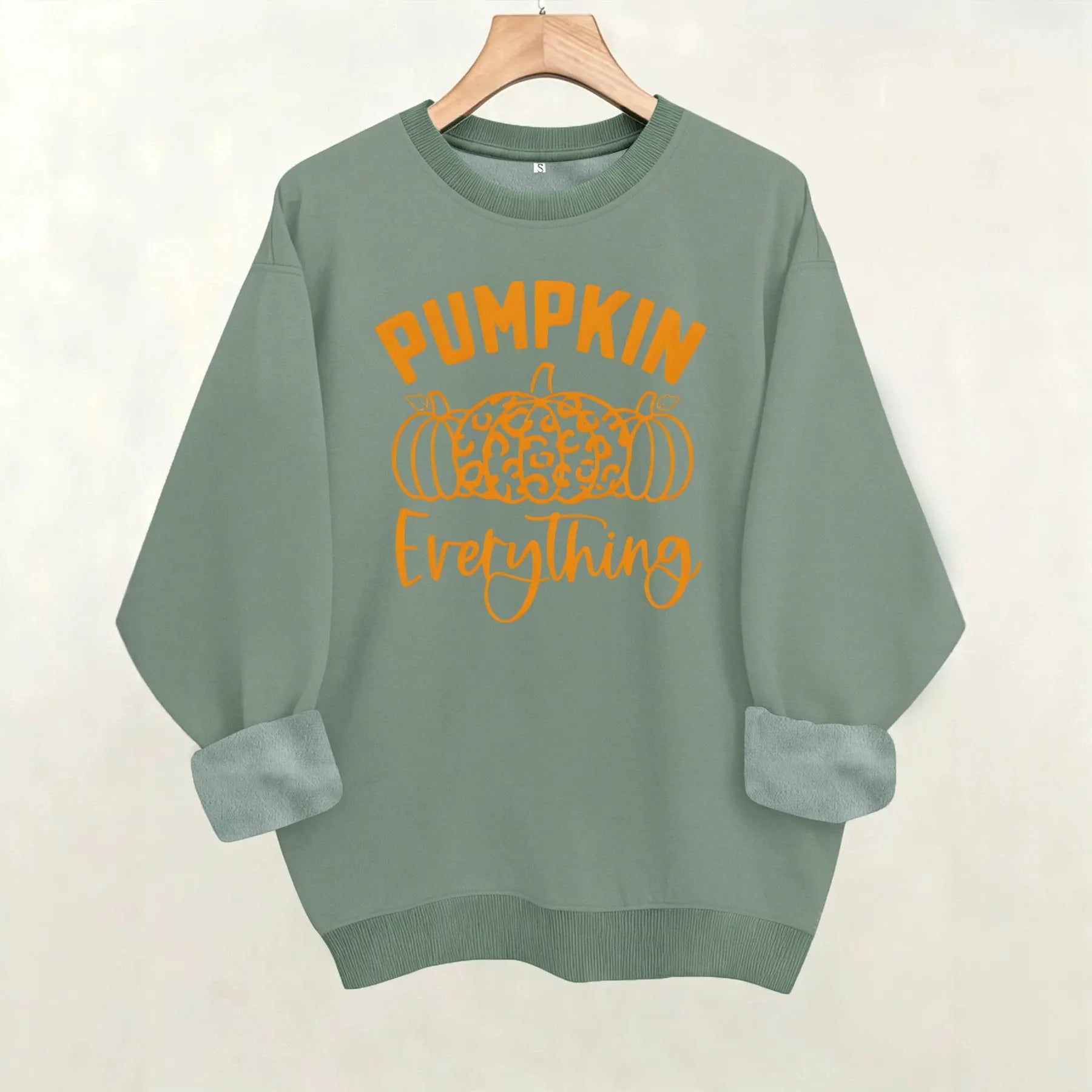 Halloween Pumpkin Letter Graphic Sweatshirt