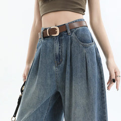 High Waist Wide Leg Jeans,