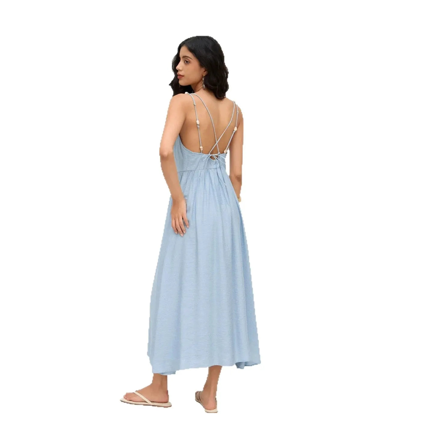 Spaghetti Strap Midi Dress