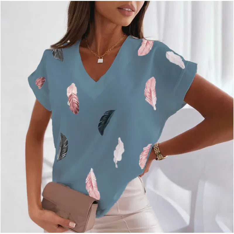 3D Print Casual Short Sleeve T-Shirt