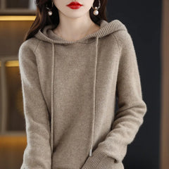 Hooded Knit Pullover Sweater