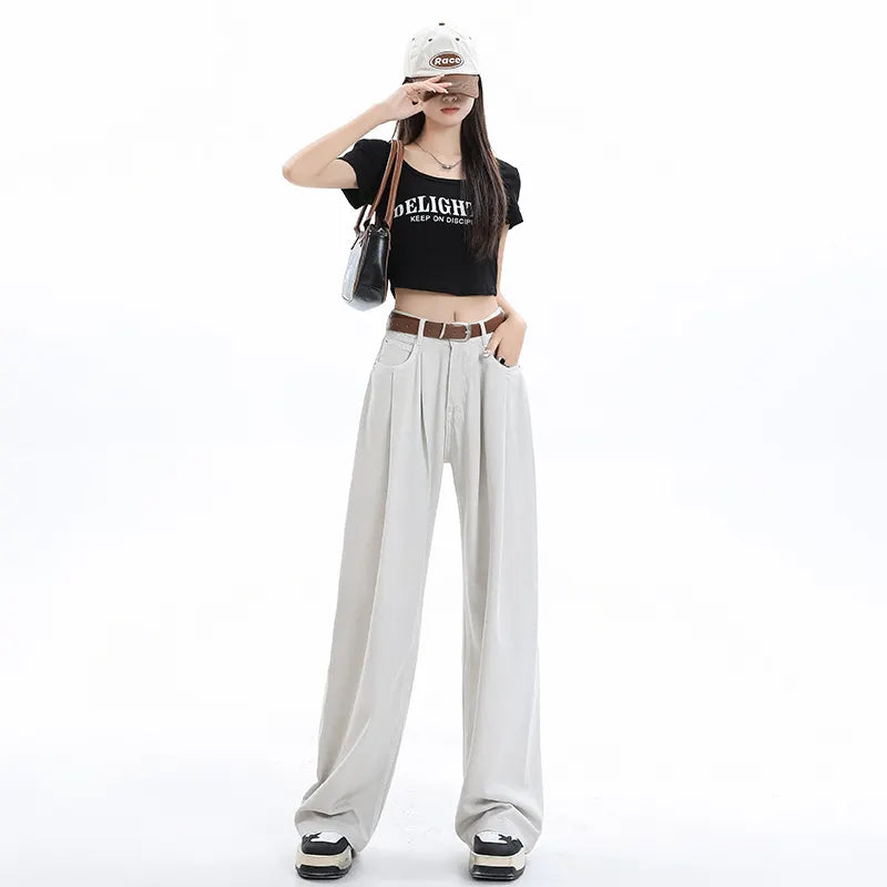 High Waist Wide Leg Jeans,