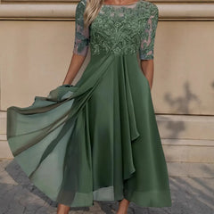 Lace Chiffon Evening Party Dress