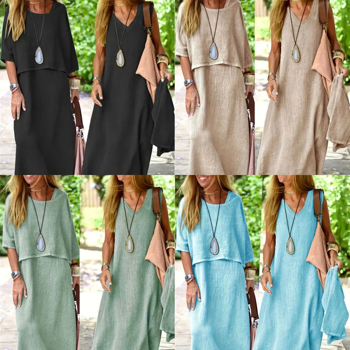 Maxi Dress Elegant Two-Piece Set