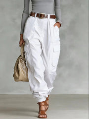 High Waist Multi-Pocket Cargo Jogger Pants