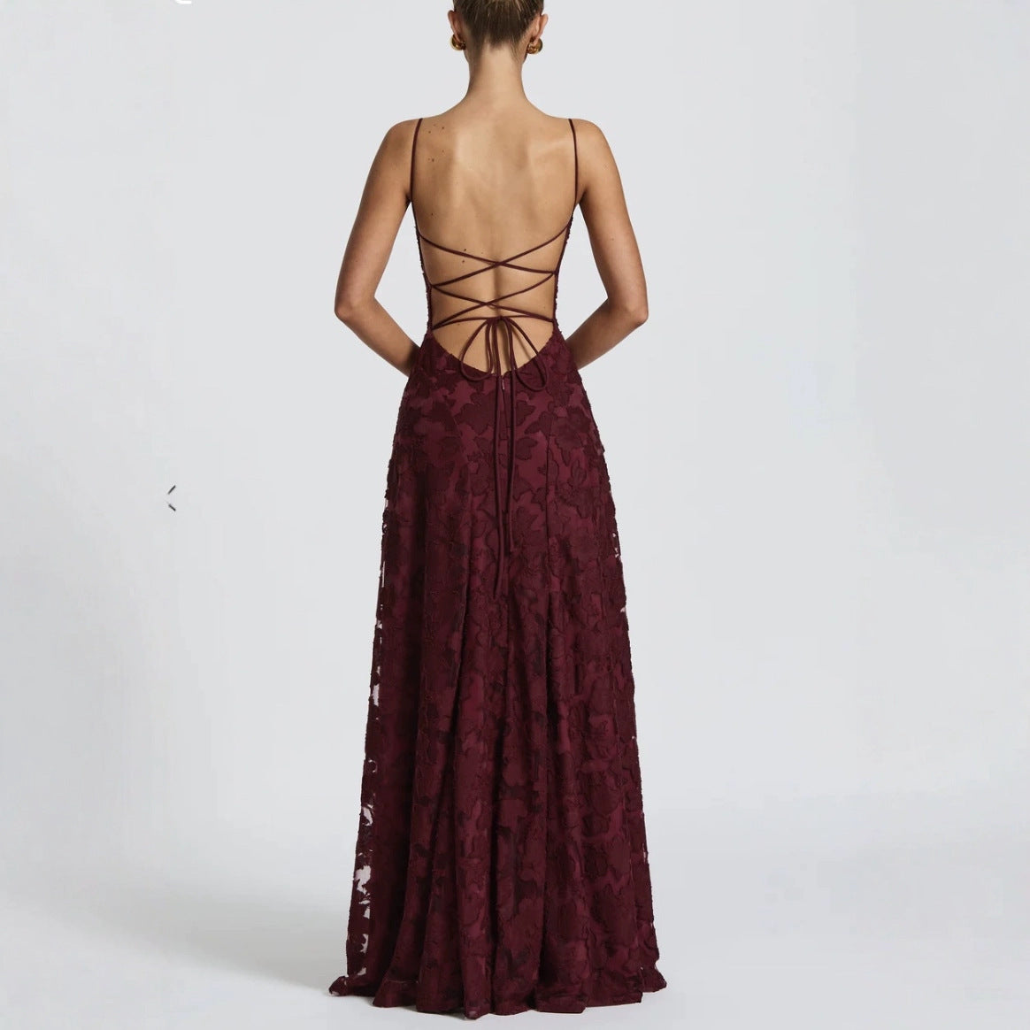Lace Floral Maxi Dress