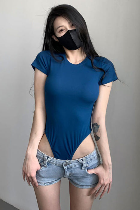 Short Sleeve Tight Bodysuit