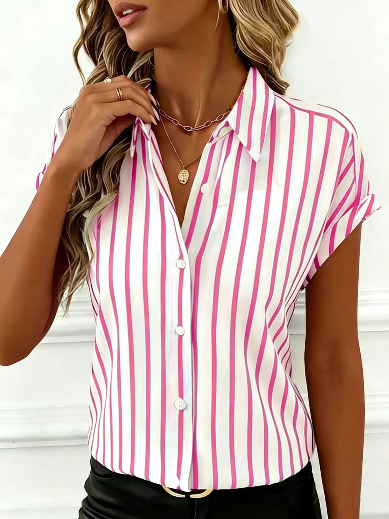 Striped Button Down Shirt