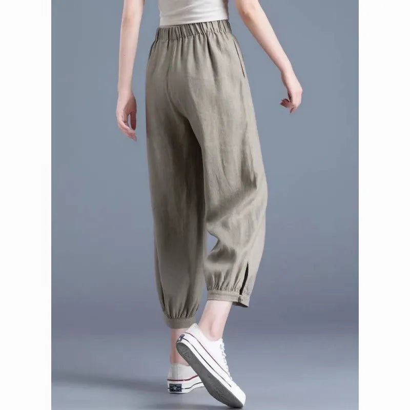 Loose Harem Cropped Casual Pants