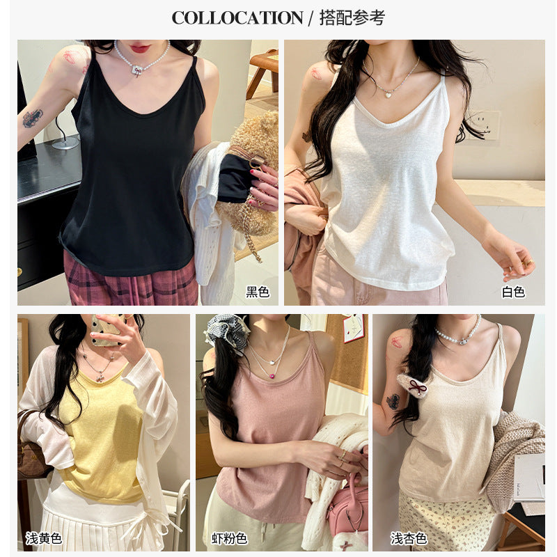 Loose-Fit Snowflake Cotton Camisole