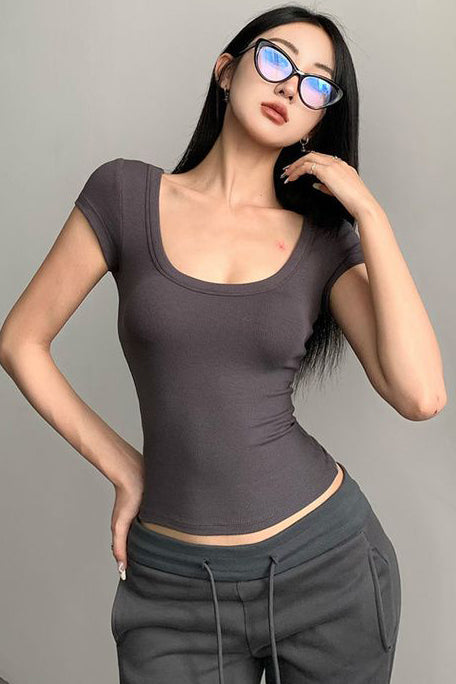 Short Sleeve Tight Top Tee