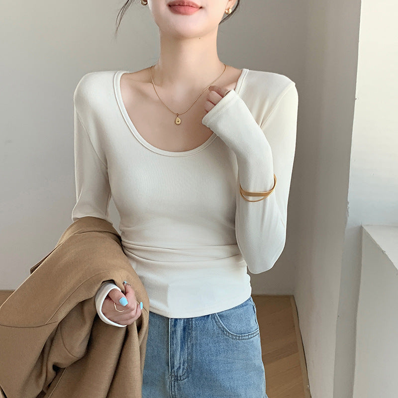 U-Neck Long Sleeve Top