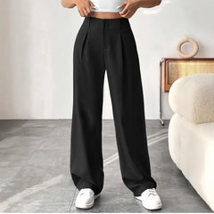 Pleated High Waist Wide Leg Suit Pant