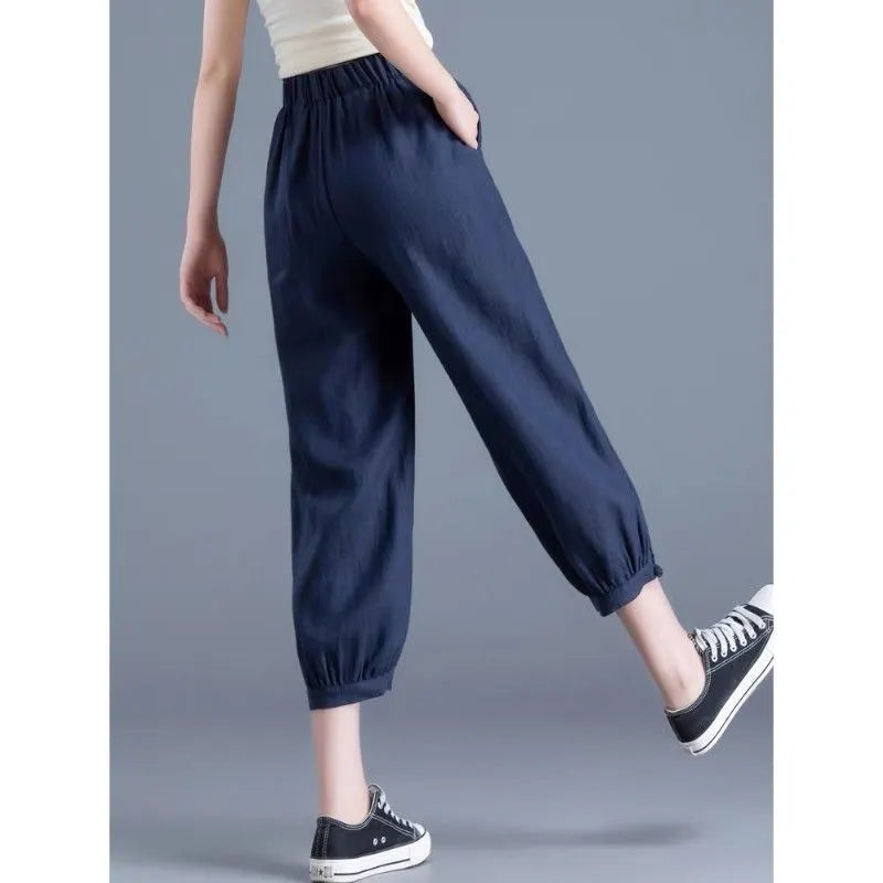 Loose Harem Cropped Casual Pants