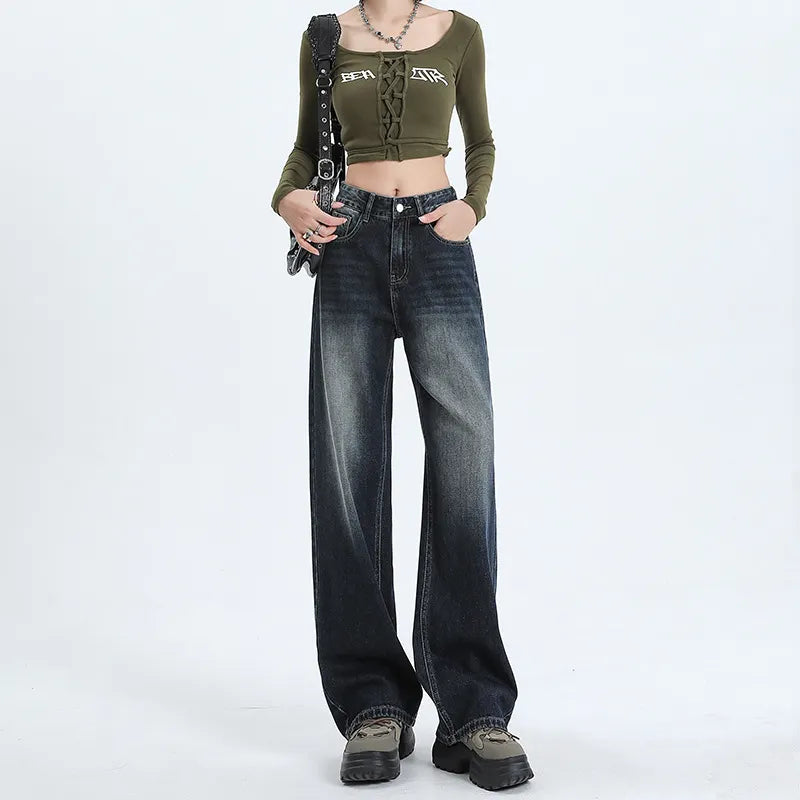 High Waist Wide Leg Jeans