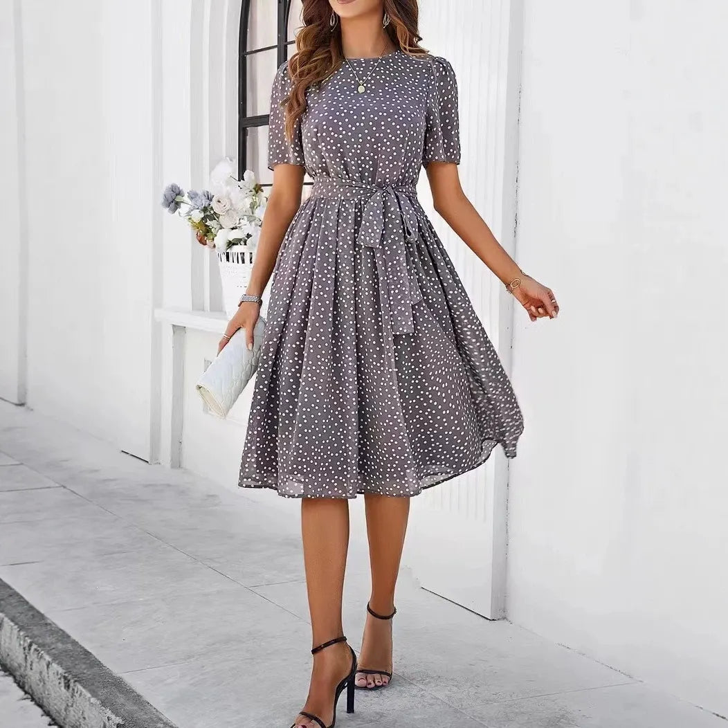 Line Midi Casual Daily Outfit Dress