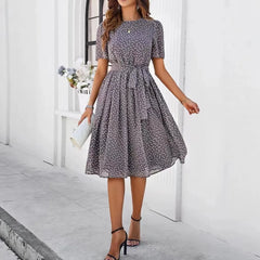Line Midi Casual Daily Outfit Dress