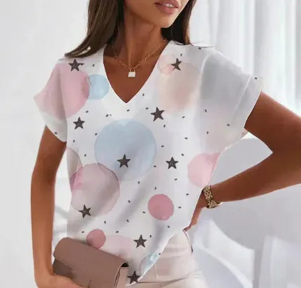 3D Print Casual Short Sleeve T-Shirt