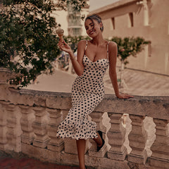 Polka Dot Midi Dress