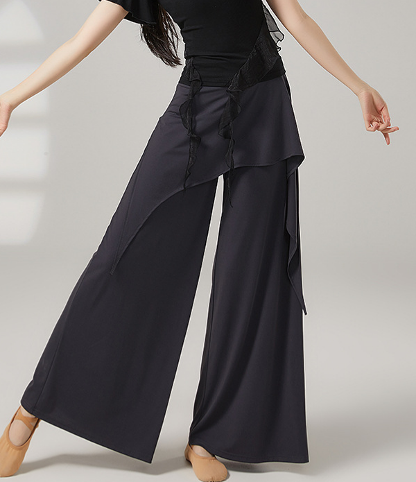 Asymmetric Wrap Palazzo Pants