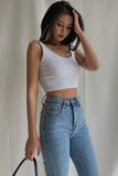 Casual Sleeveless Tight Top Solid Shirt Top