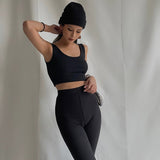 Casual Sleeveless Tight Top Solid Shirt Top