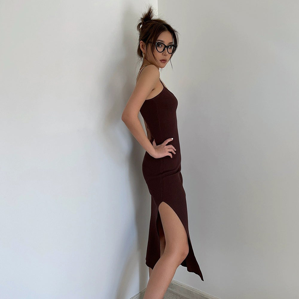 Backless Halter Party Dress Prom Dress Bodycon Dress