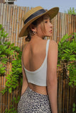 Casual Sleeveless Tight Top Solid Shirt Top
