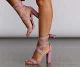 Wrap It Up Lace Up Heels