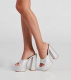 Go-Go Girl Rhine - Mules de plataforma