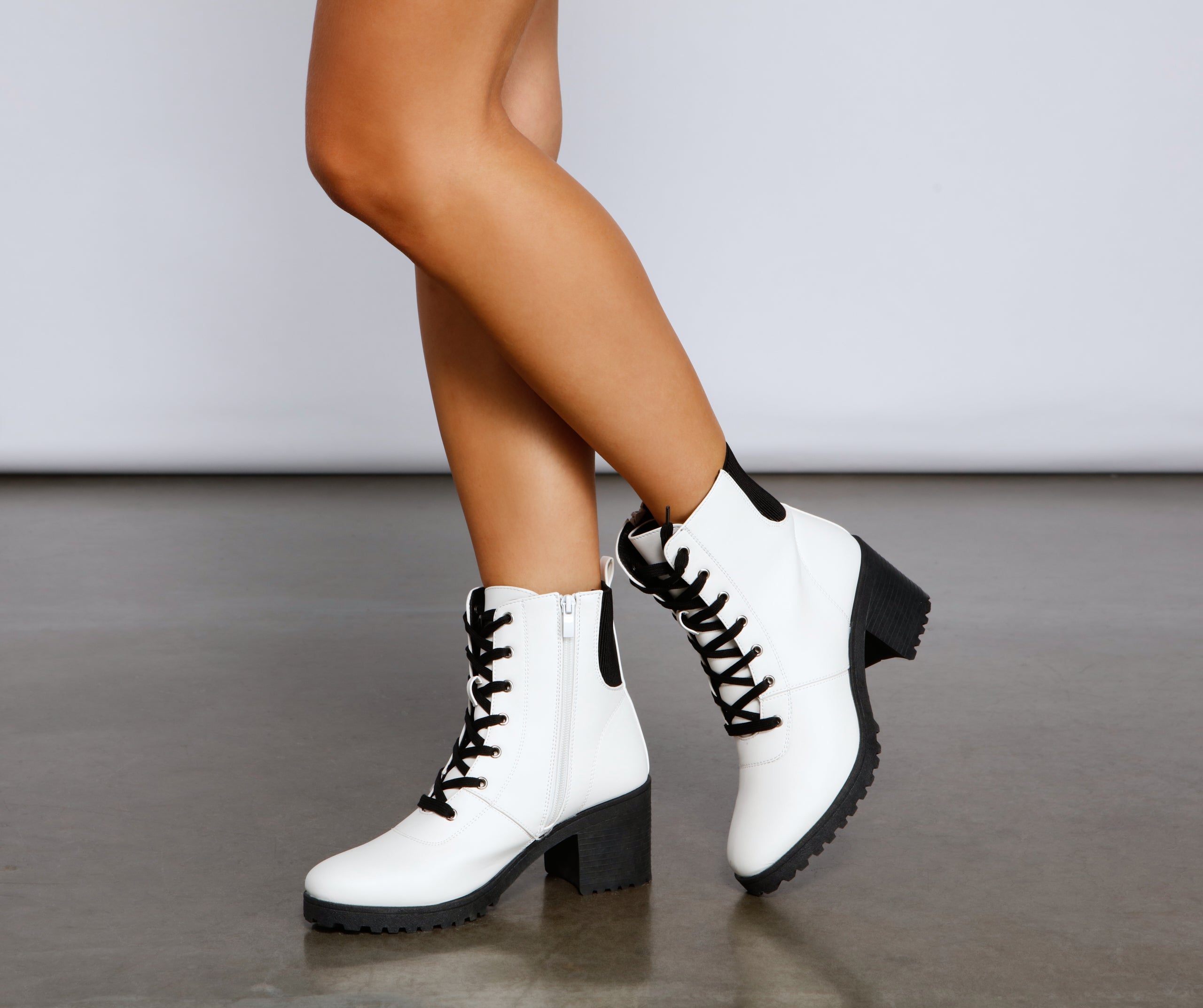 Don't Call It A Throwback Lace-Up Combat Boots