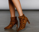 Stiefeletten mit Leopardenmuster im Purrfect Look