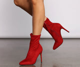 Smooth Criminal Stiletto Sock Booties