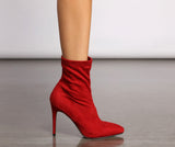 Smooth Criminal Stiletto Sock Booties