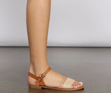 Basic And Chic Two-Tone Sandals