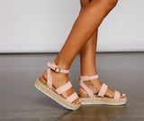 Die Everday Espadrille Plateau-Wedges