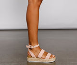 Die Everday Espadrille Plateau-Wedges