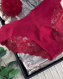Christmas Lace Patchwork Seamless Sexy Underwear