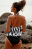 Zig Zag Feminine Tankini Set