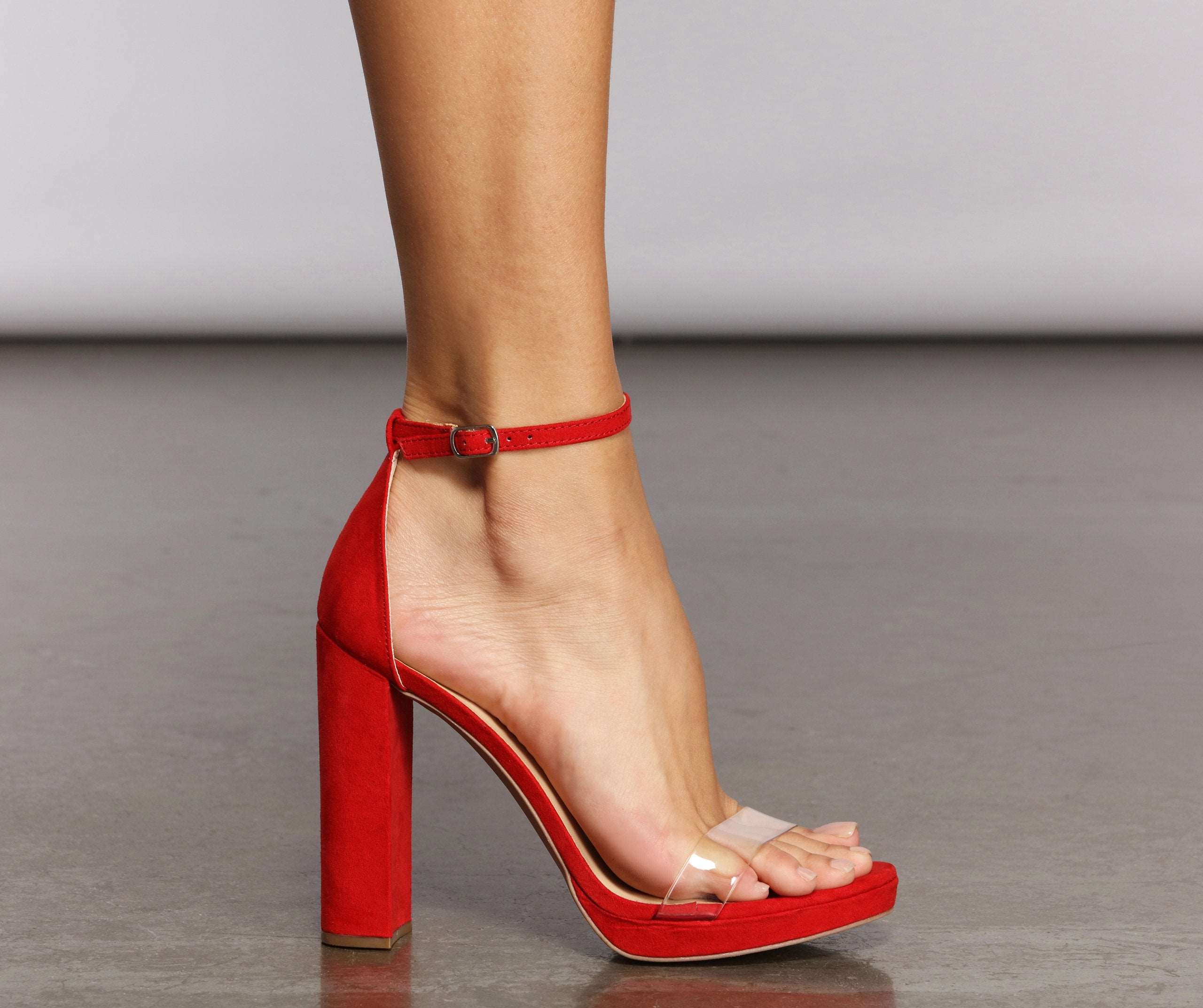 A Chic Look Platform Block Heels