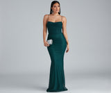 Addison Glitter Mesh Formal Dress