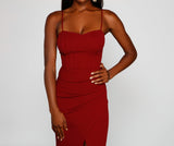 Alani Formal High Slit A-Line Dress