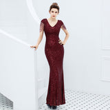 Alexandria elegant fishtail sequin dress