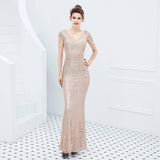 Alexandria elegant fishtail sequin dress