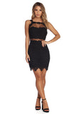 All Meshed With Lace Mini Dress